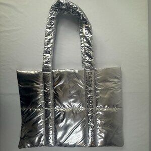 Bath & Body Works Puffy Handbag Silver